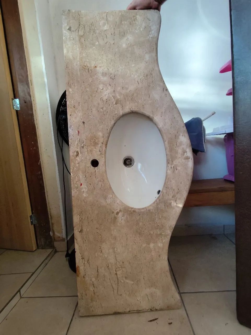 Cuba de pia mármore 