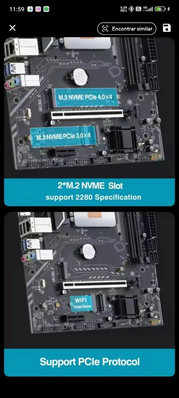 KIT PROCESSADOR INTEL i9-11900H 11ª GERAÇÃO  CORE TIGER LAKE-H   - Foto 4