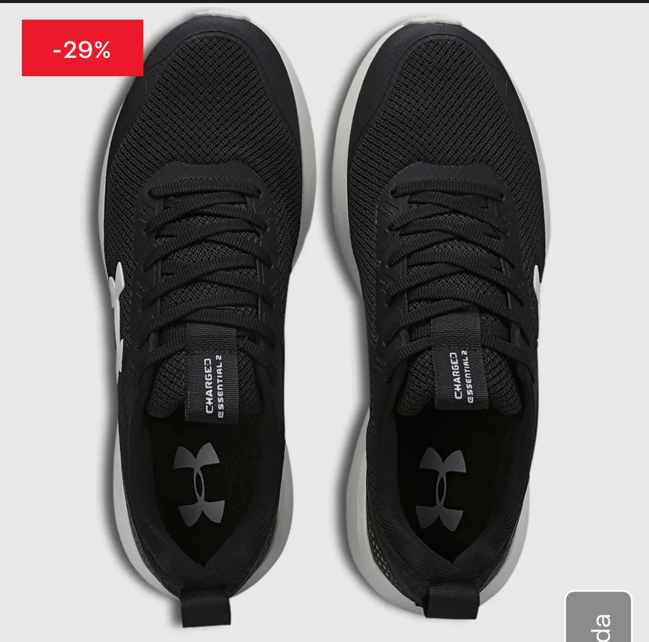 Tênis Under Armour Charged Essential 2 - Black