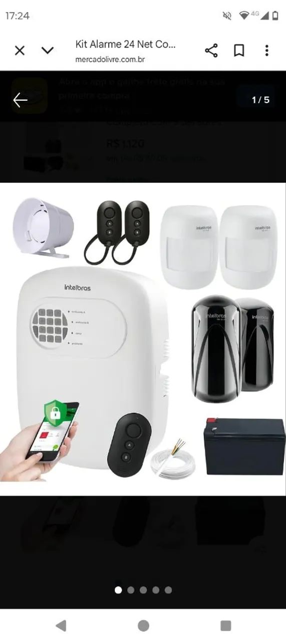 Instalado Kit Alarme Residencial Intelbras 24 Net Completo e instalado- instalado