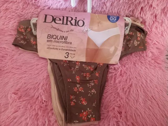 3 kits de calcinhas Del Rio GG com 3 calcinhas cada - Foto 4