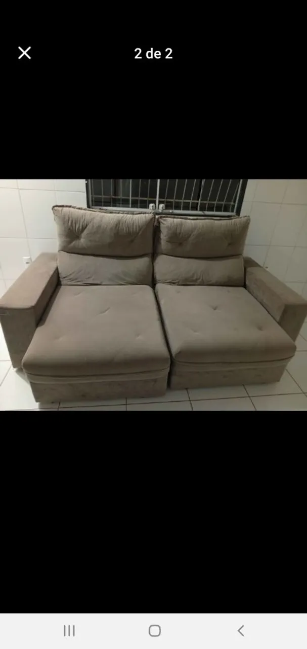 Sofá retrátil 3 lugar