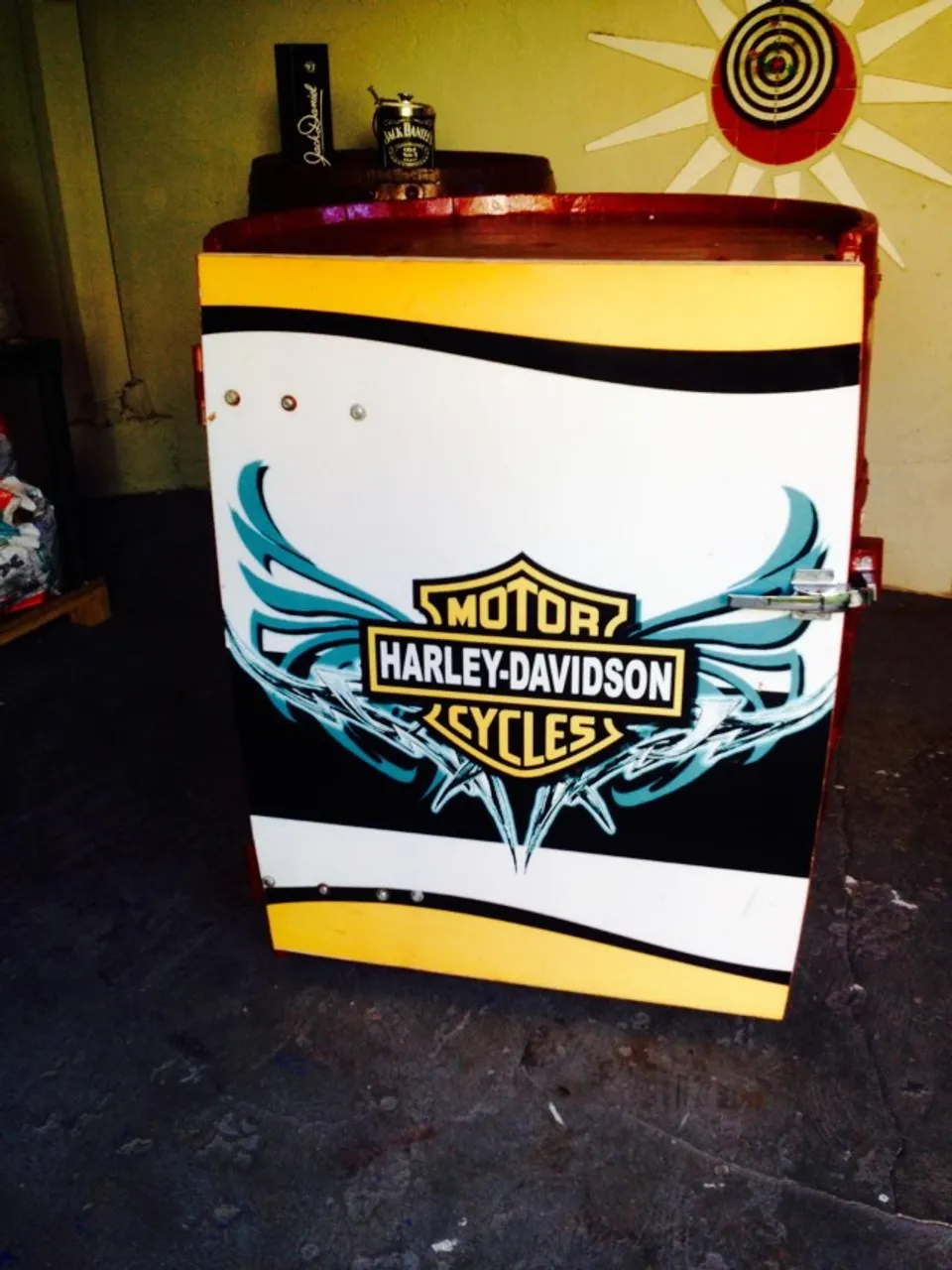 barril adega harley davidson