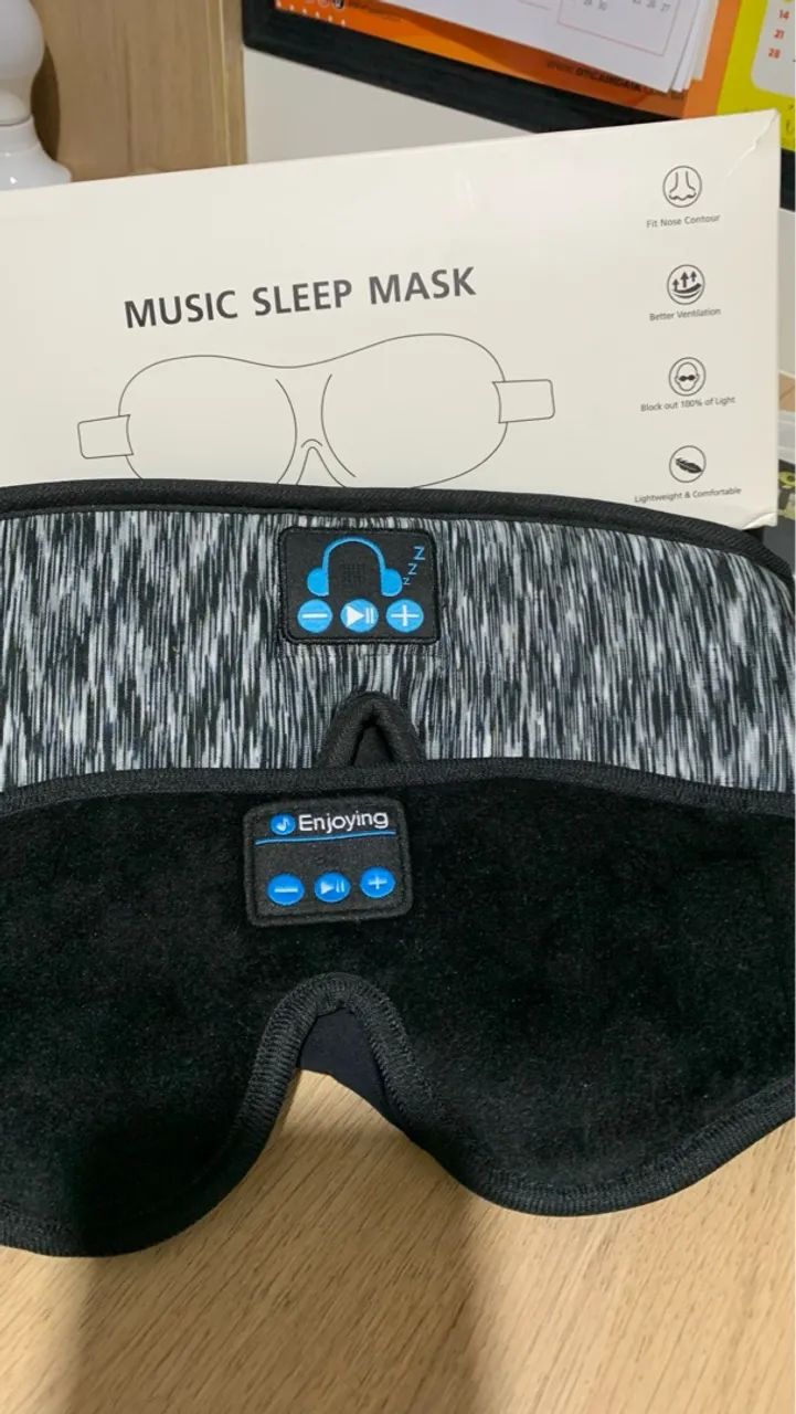 2 Máscaras 3D Bluetooth para Dormir - Foto 3