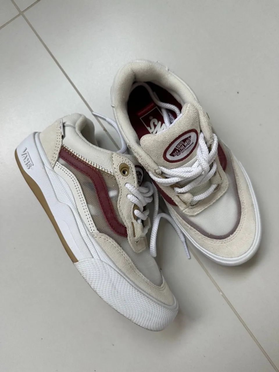 Tênis Vans wayvee leather than white  - Foto 3