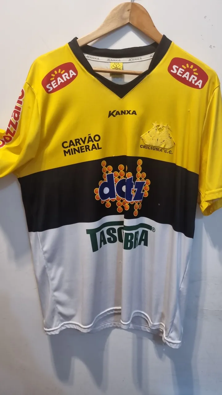 Camisa do Criciúma Esporte Clube - Amarelo e Preto