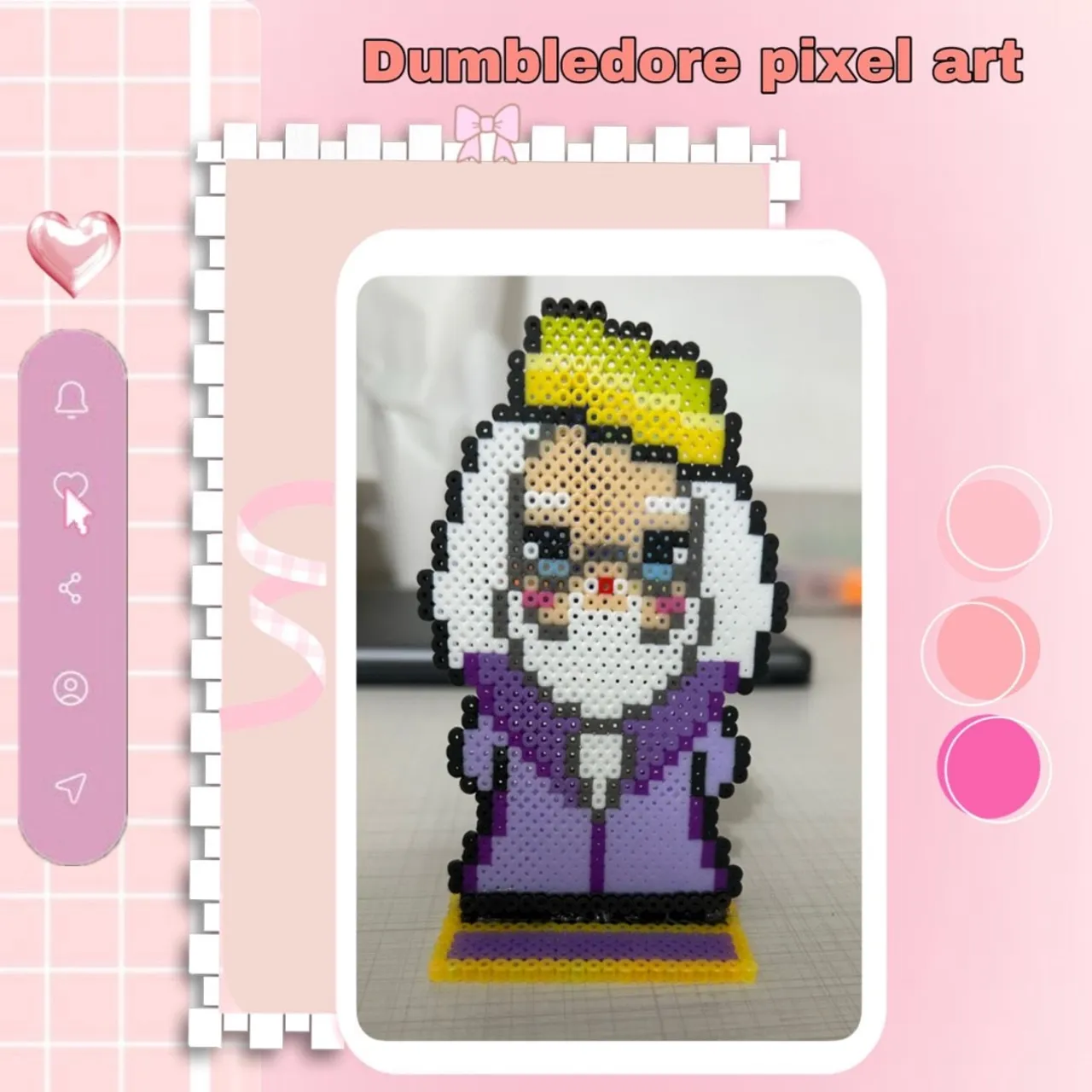 Pixel Art Dumbledore - Decoração Harry Potter