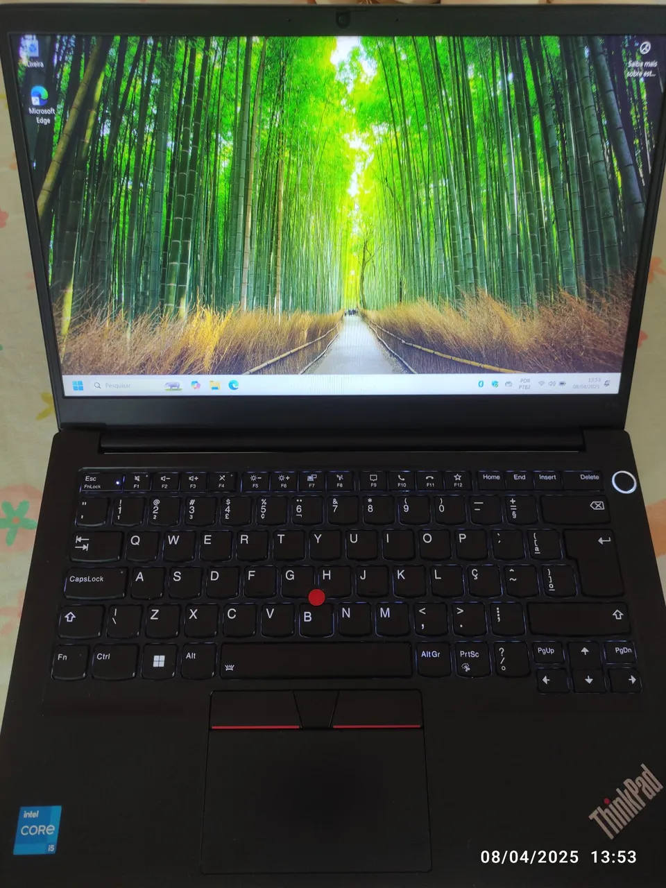 Notebook Lenovo Thinkpad E14 Gen 2, Intel I5-1135G7, 8GB, 256GB, 14 Polegadas FHD