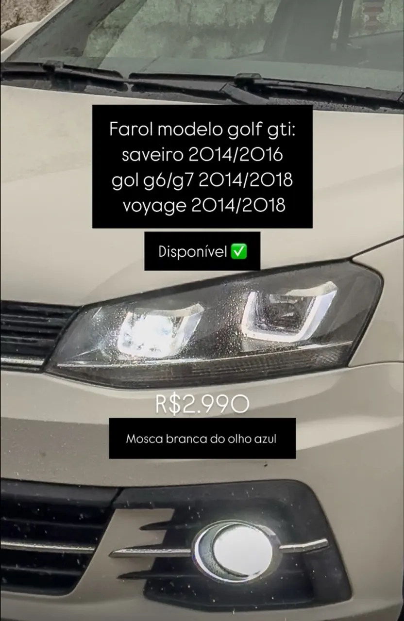 Farol Golf GTI Saveiro Gol Voyage
