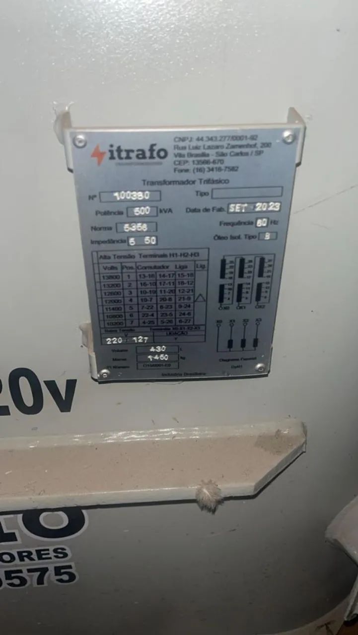 Transformador Trifásico a oleo - Foto 2
