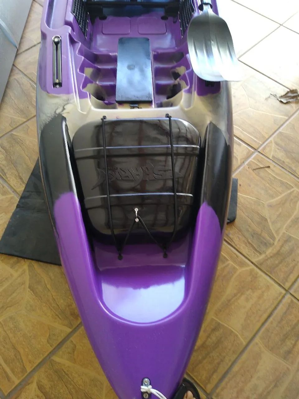 Caiaque Shark Nature Roxo ( troco caiaque pedal) - Foto 3