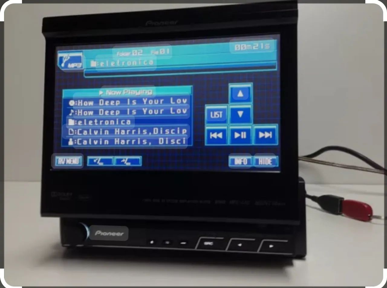 Som automotivo Pioneer DVD Player 7 polegadas - Foto 2