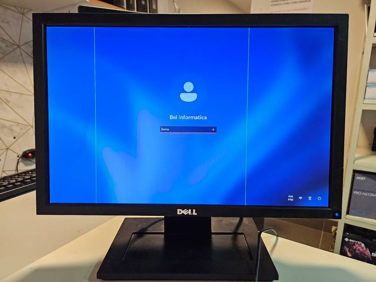 Monitor Dell 19" dvi vga com listra 