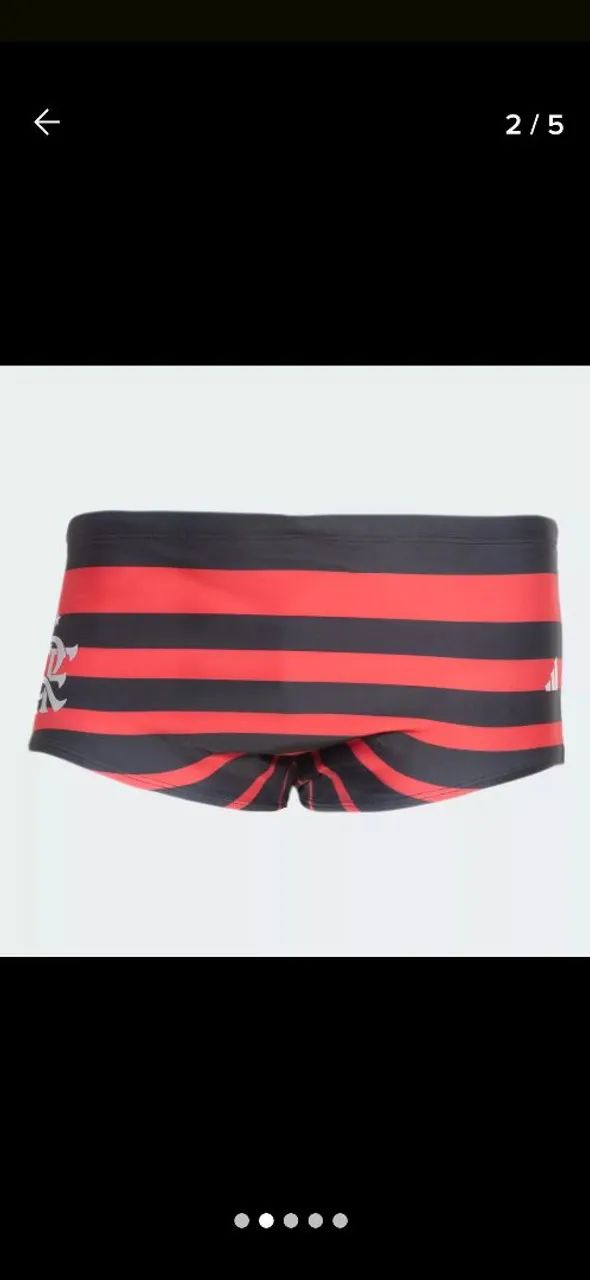 Sunga de praia flamengo original m.g.gg adidas 200 reais tratar com tonhao *. - Foto 3