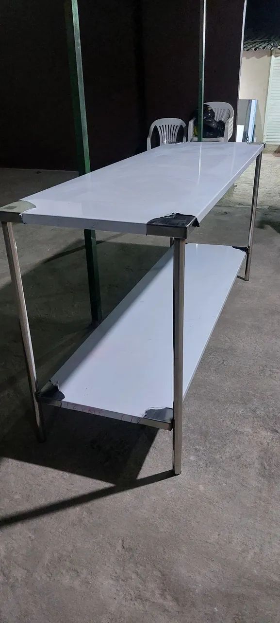 Mesa toda inox manipulação 190x60 - Foto 2