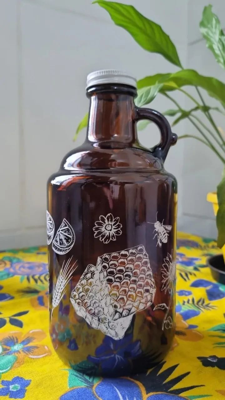 Growler / garrafa decorada