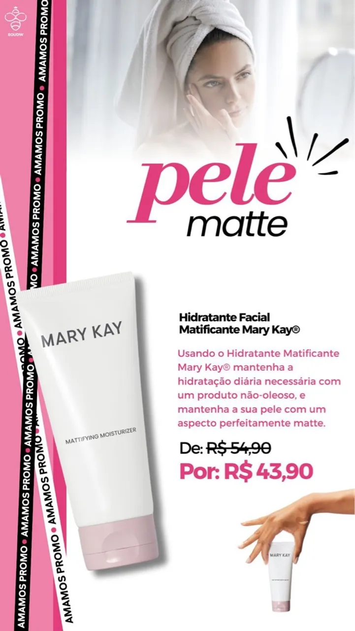 Hidratante Facial Matificante Mary Kay - Pele Matte