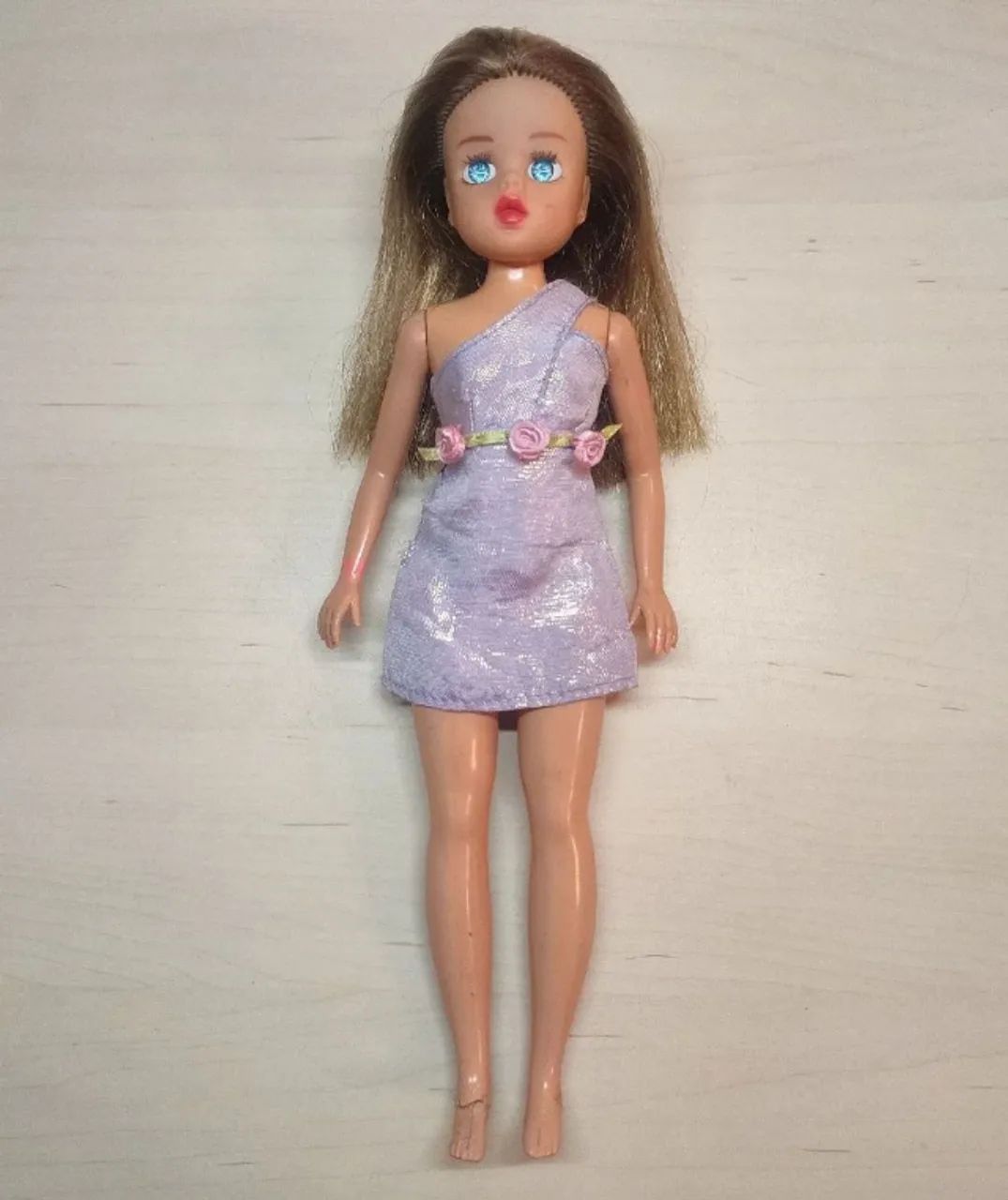 boneca susi anos 90 com lindo vestido lilás
