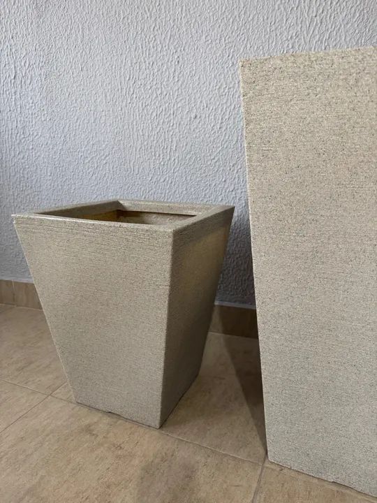 Vaso Trapézio Cinza granito  - Foto 2