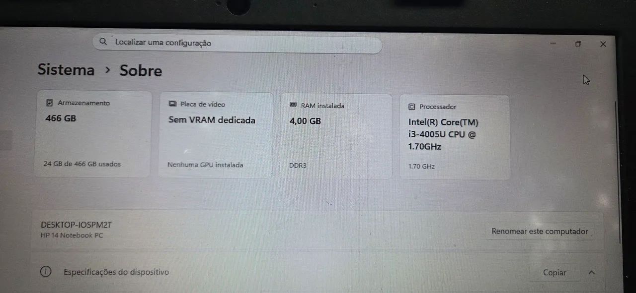 Notebook HP Usado no estado - Foto 4