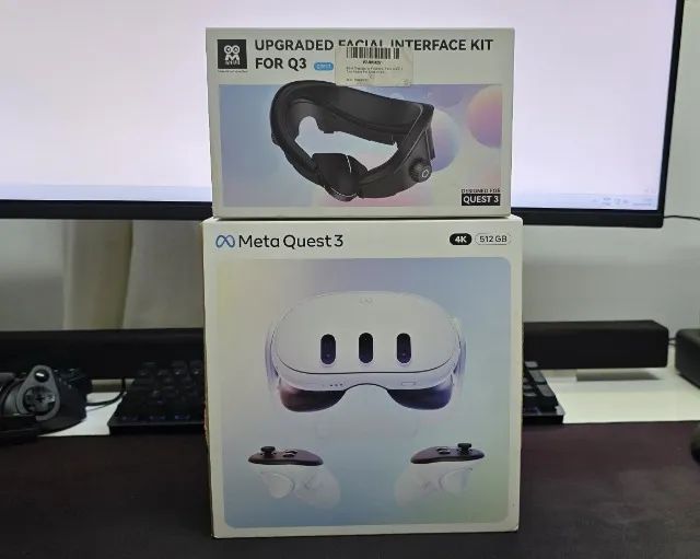 Meta Quest 3 512GB (Versão Máxima) + Interface AMVR + Cabo Link Kiwi 5m - Foto 5