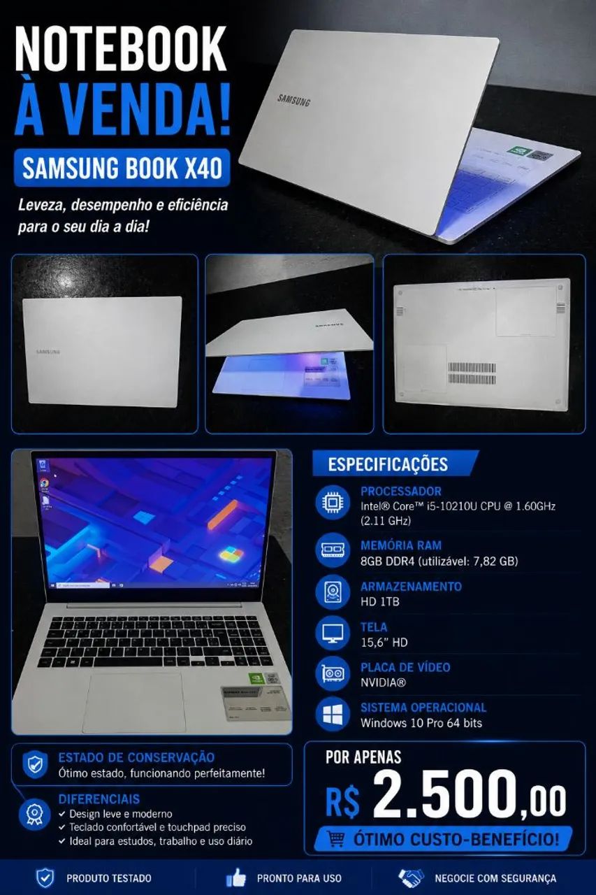 Notebook Samsung  X40