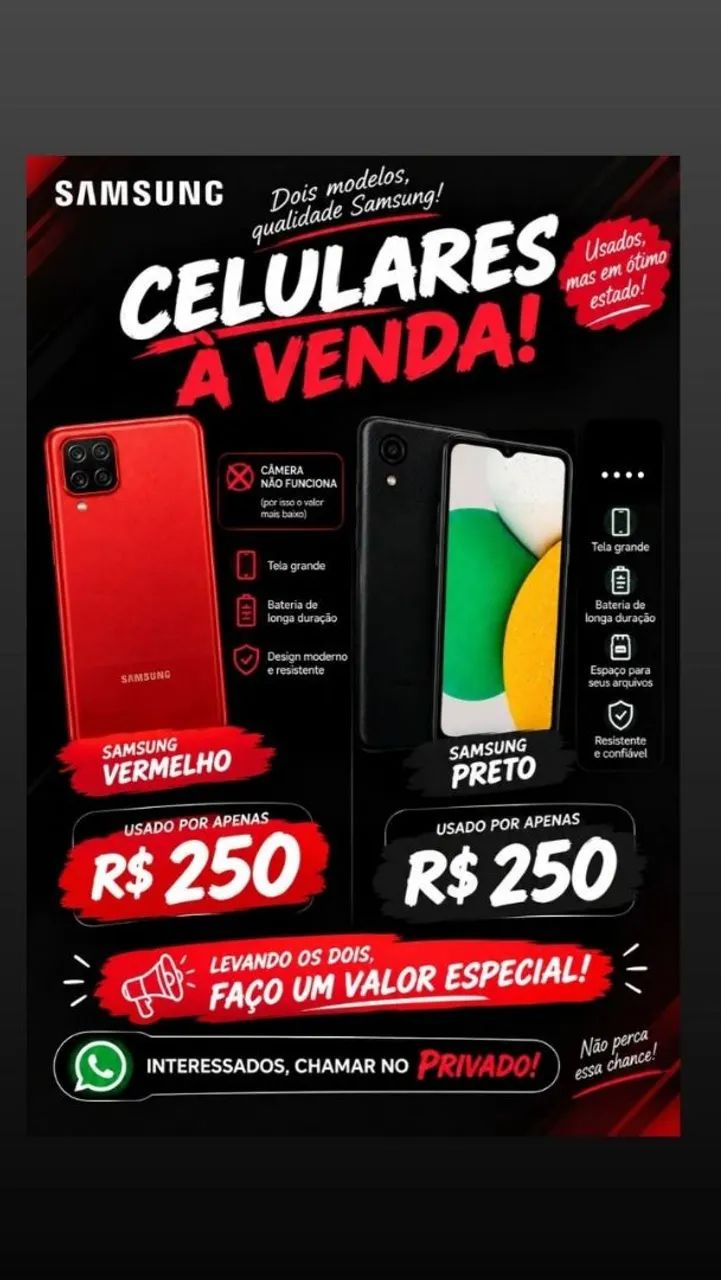 Vendo estes celulares 