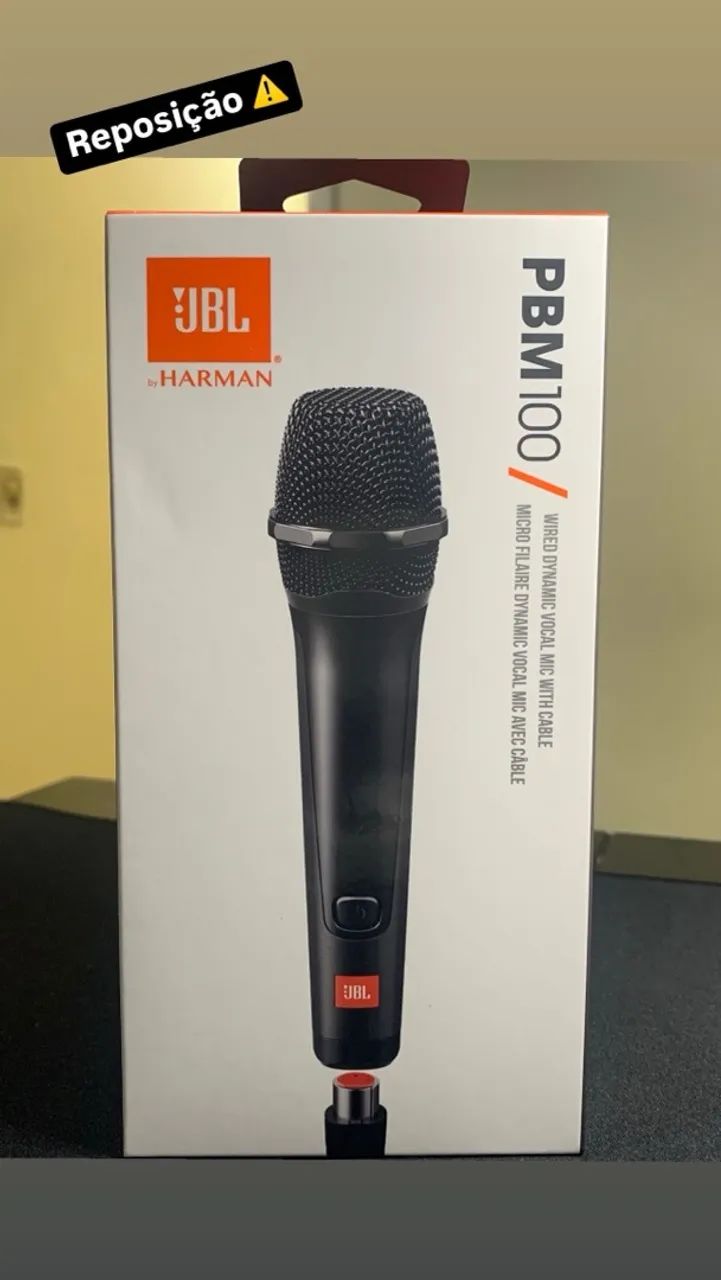 Microfone JBL PBM100 com fio 