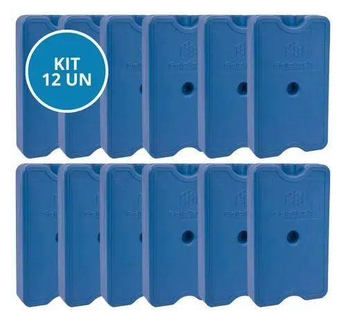 Kit 10 peças Gelox, gelo artificial reutilizável, 500 ml