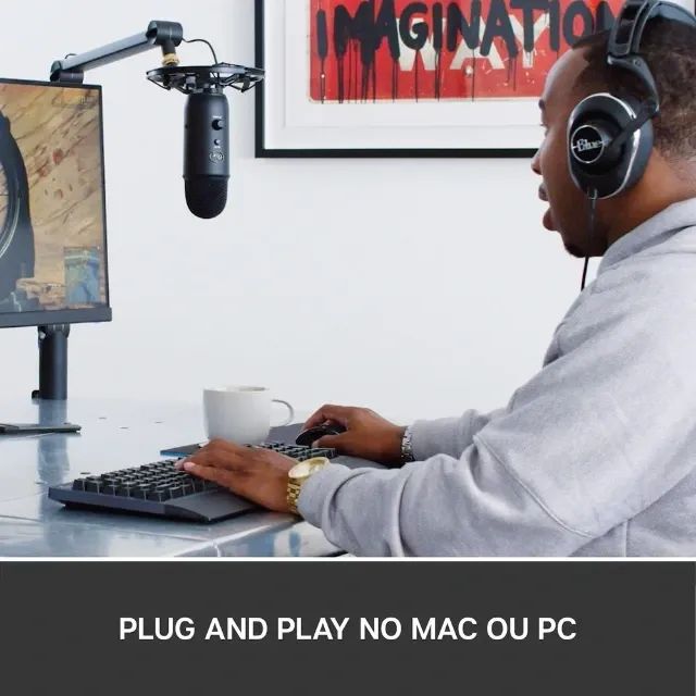 Microfone Condensador Blue Yeticaster Podcast - Foto 2