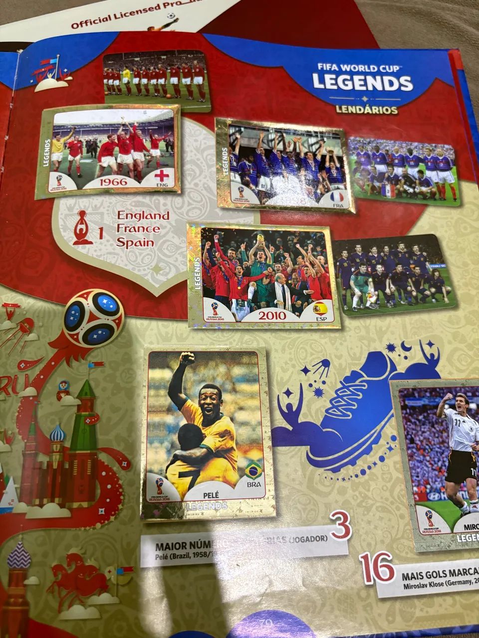 Álbuns completos copas 2018 e 2022 - Foto 4