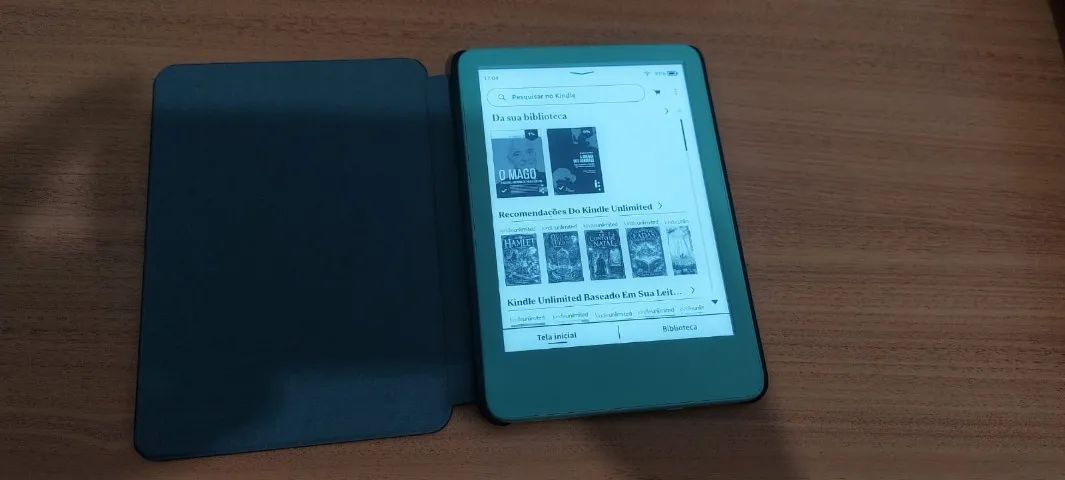 Kindle 16 GB (Geração mais recente) - verde + Case original Amazon - Foto 5