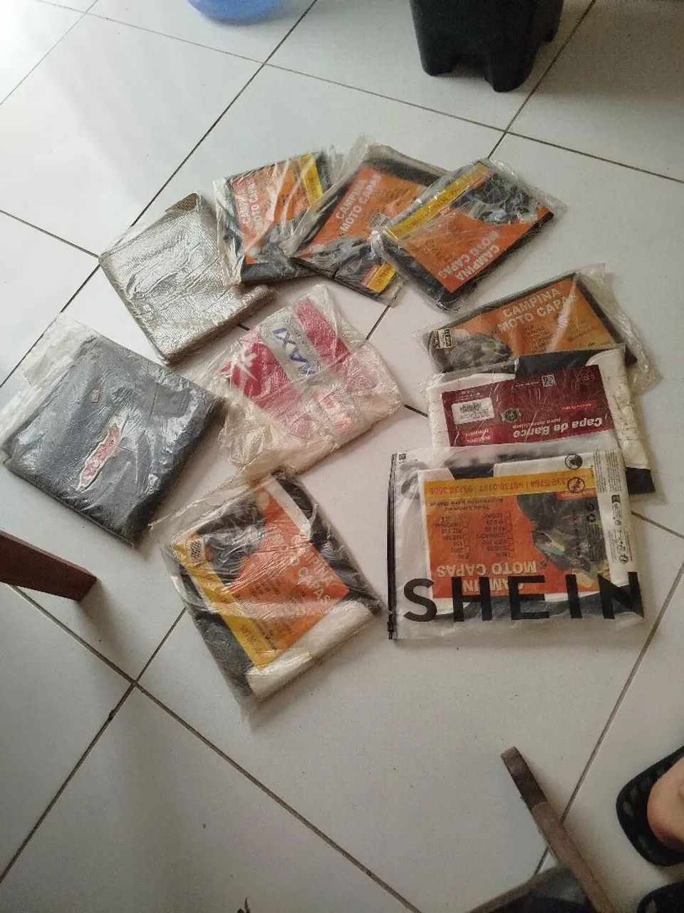 Capas de banco de moto 8 reais 