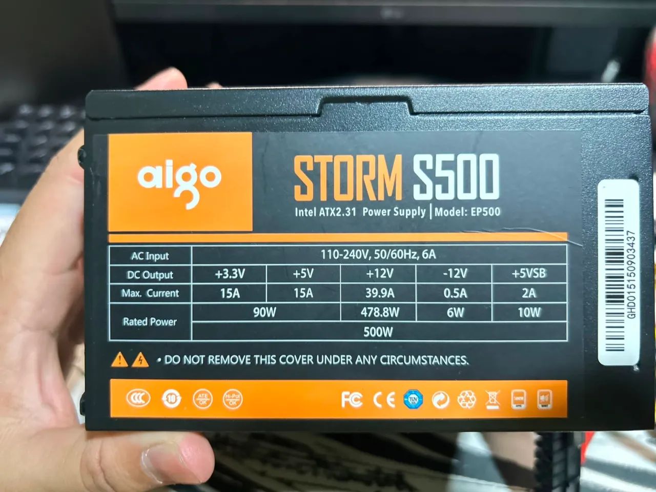 Fonte 500w Aigo Storm - Foto 3
