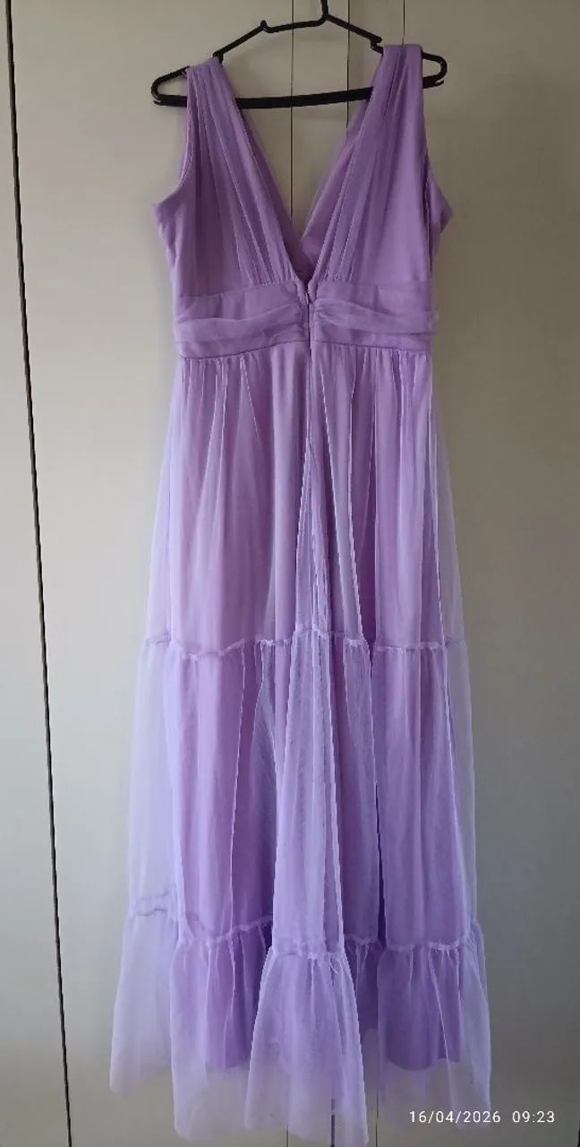 Vestido em Tule lavanda 