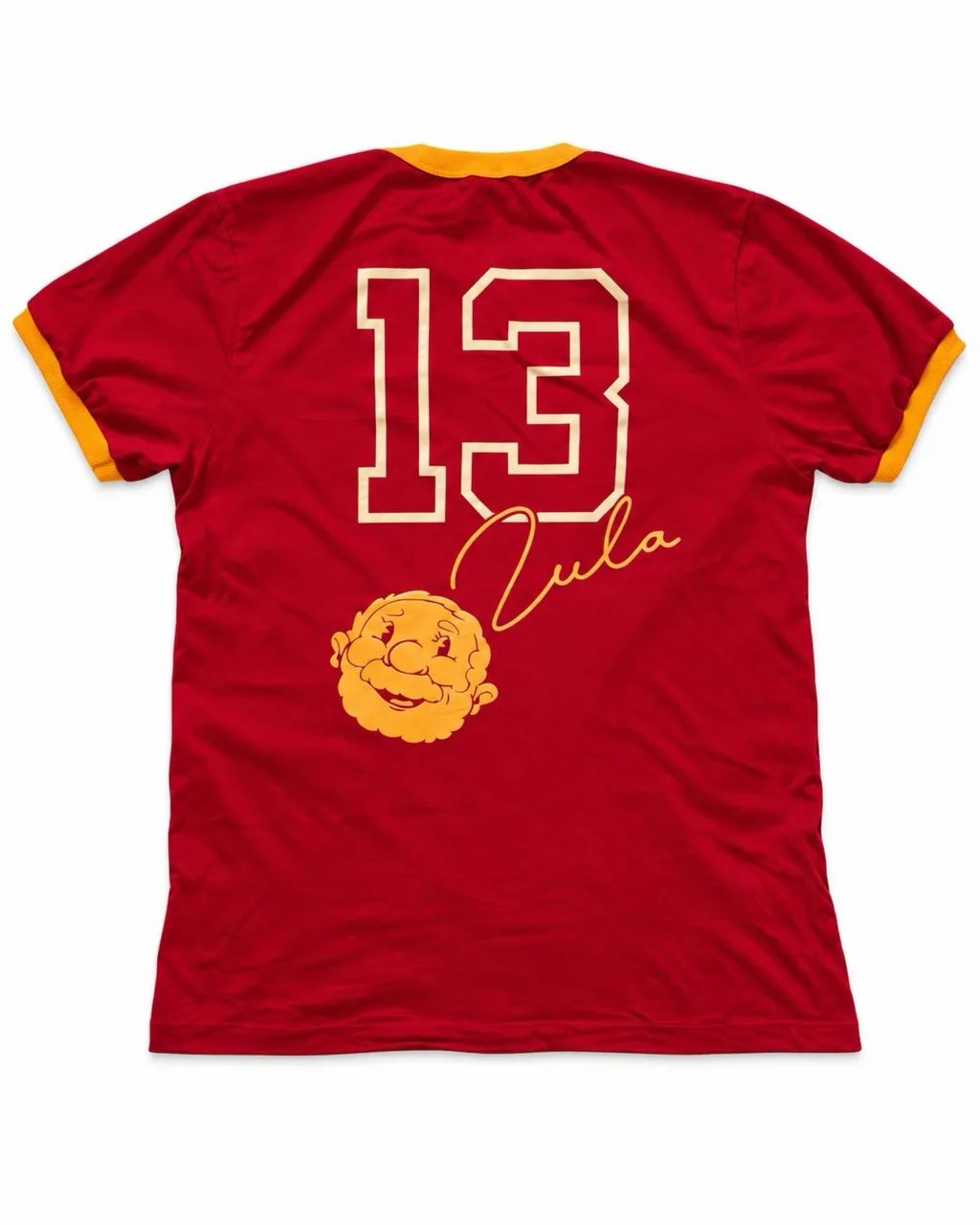 Camiseta Lula 14 Vermelho Gola Mostarda - Foto 5