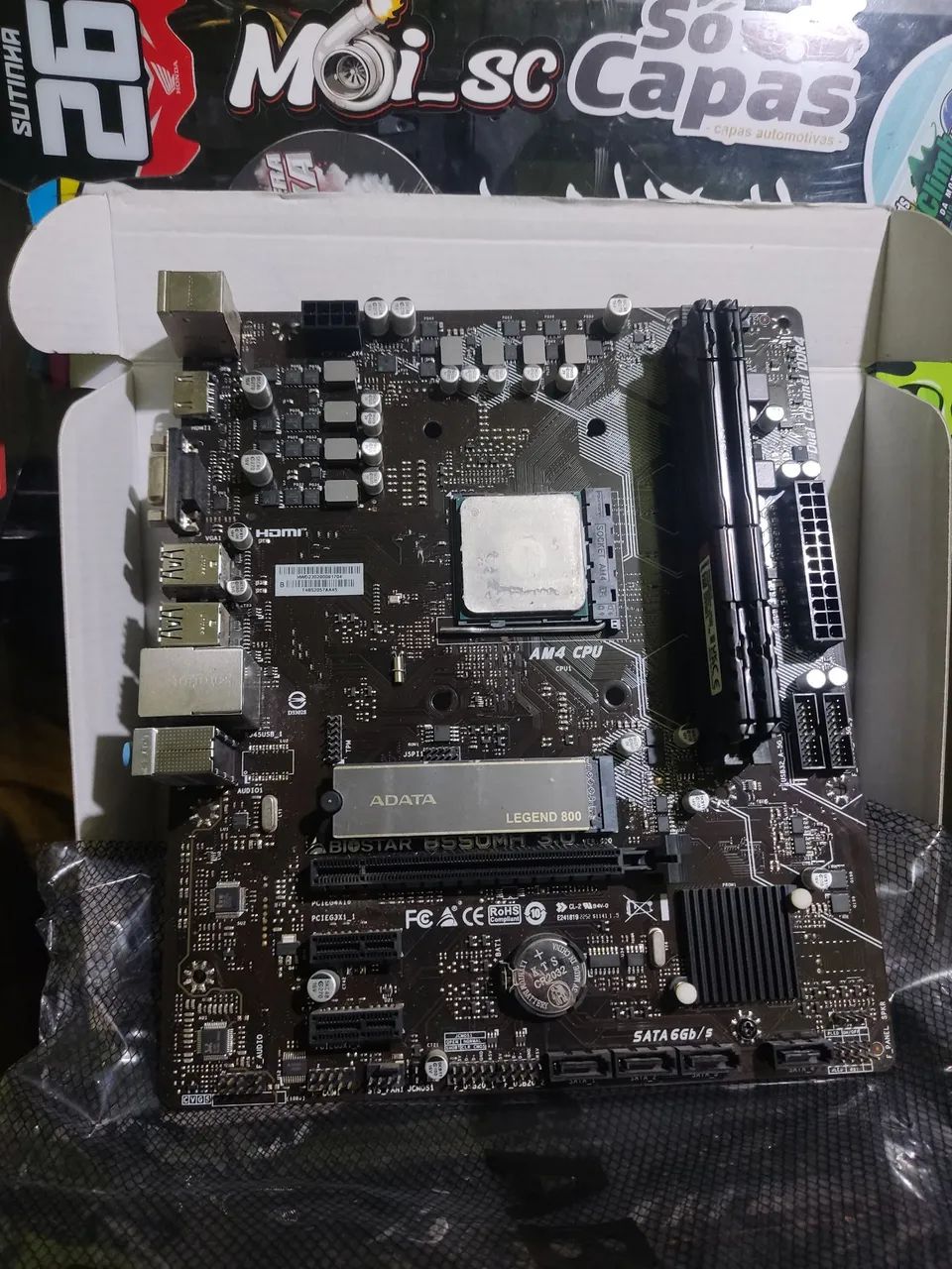 PLACA MÃE BIOSTAR B550 - Foto 3