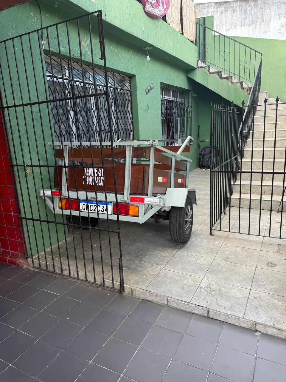 Vendo carrocinha 2 eixos super conservada 2018, valor 5.200,00