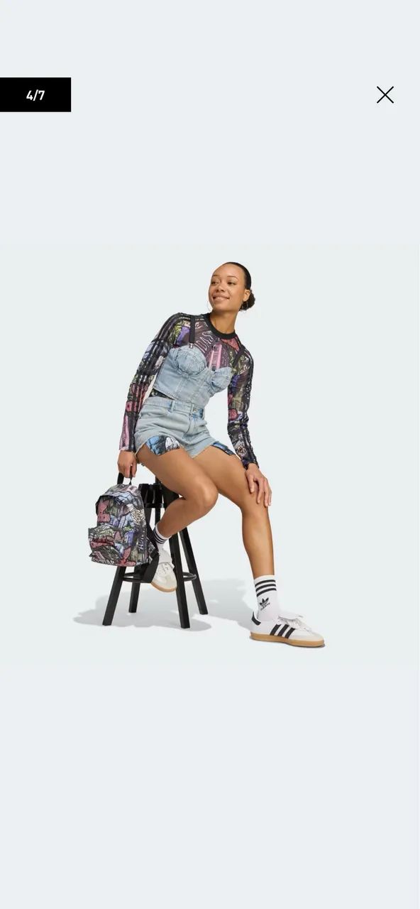 ADIDAS X JEREMY SCOTT SUTIÃ DE JEANS - Foto 4
