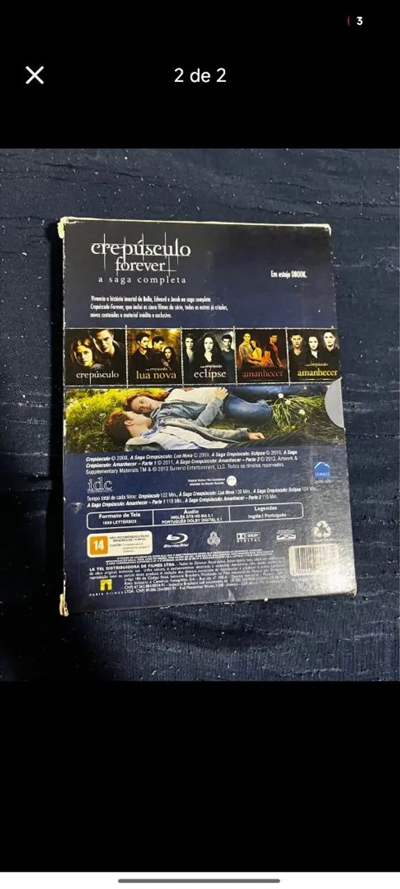 Crepúsculo Fornecer Blu-ray  - Foto 2