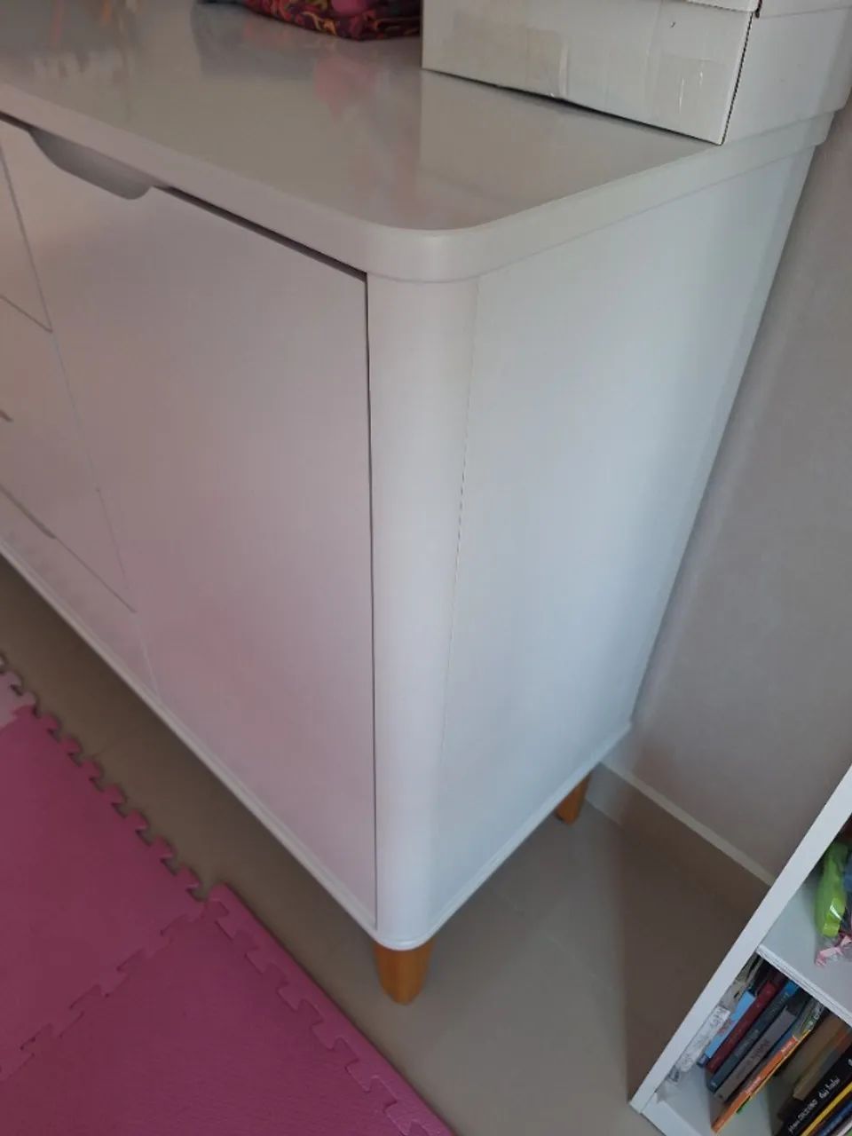 Comoda Sapateira Boom infantil - Branco - Foto 4