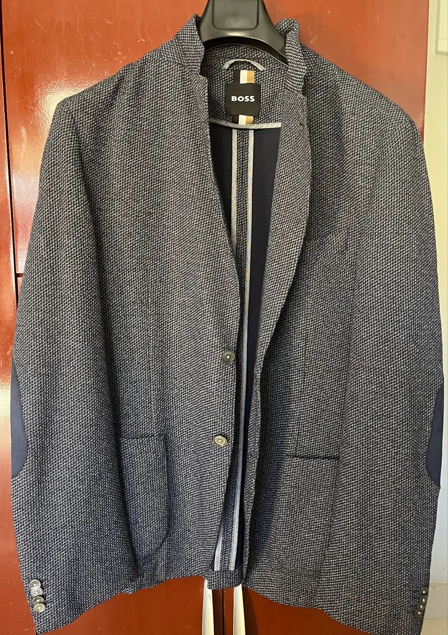 Blazer HUGO BOSS em tecido micro-padronizado