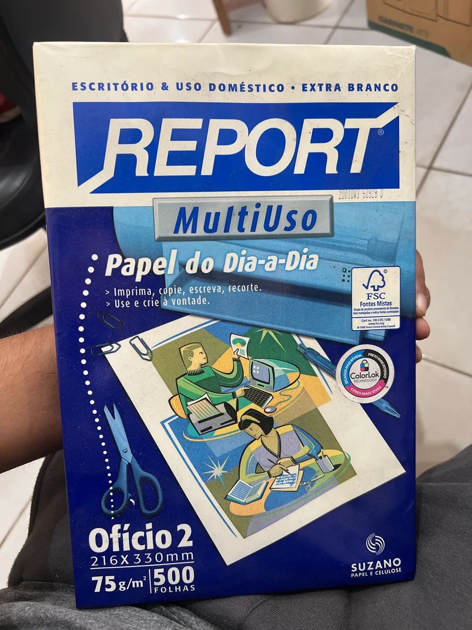 Papel ofício 2 500 folhas