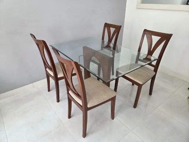 Mesa de Jantar (conjunto com 4 cadeiras) - Foto 5