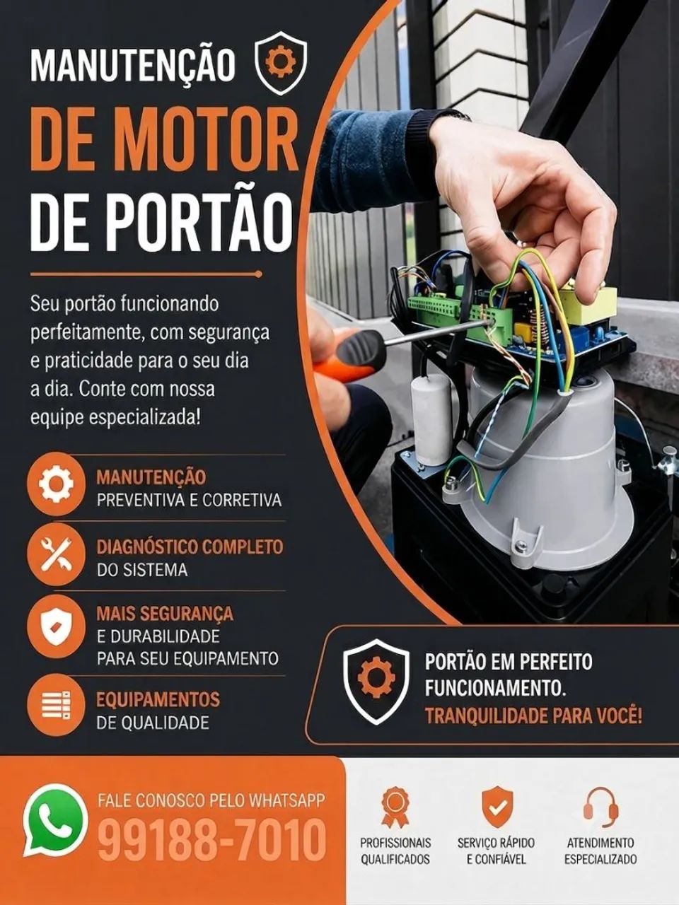 Motor Para Portão com Defeito? resolvemos 