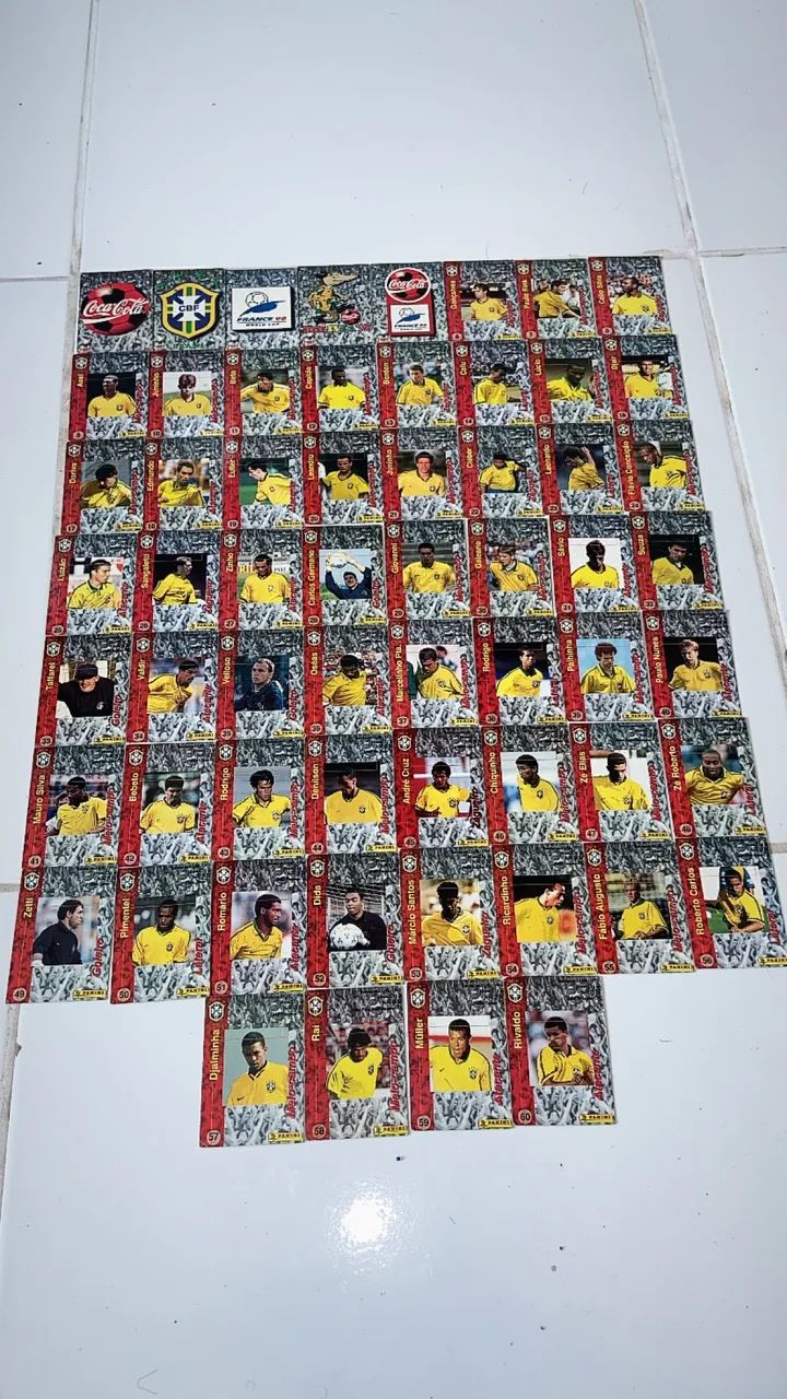 Álbuns, pôster e Fut cards completos 