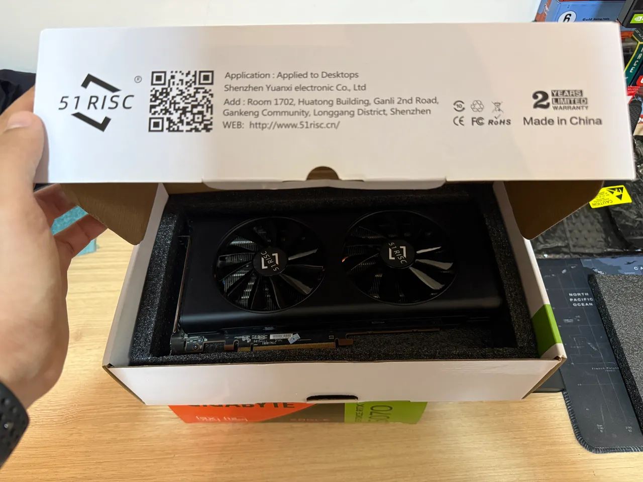 Placa de video RX5700 8GB Placas gráficas GPU GDDR6 128 bits - Foto 3