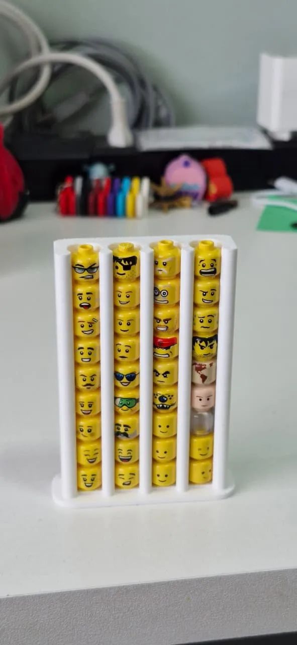 Organizador de Cabeças de Minifiguras - 3 tamanhosLEGO® ou Blocos de Montar. - Foto 3