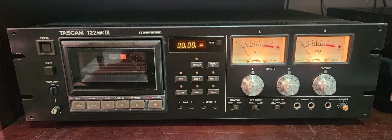 Tape Deck 3 cabeças TASCAM 122 MK-3
