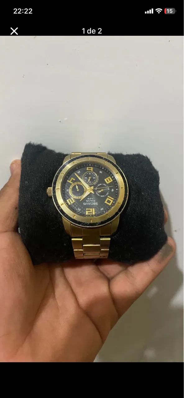 Vendo relógio da seculus long life masculino 
